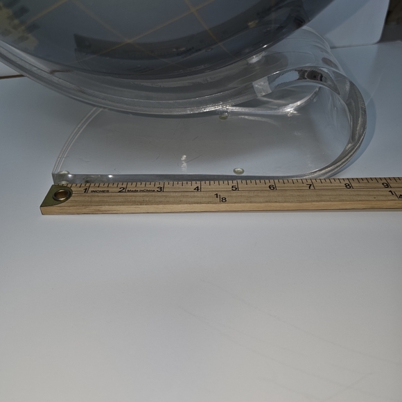 Vintage Replogle Diamond Marquise, Silver and Gold Globe with Clear Stand - Picture 9 of 11